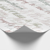 Christmas Carols Wrapping Paper Cadeaupapier (Hoek)