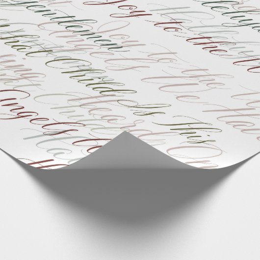 Christmas Carols Wrapping Paper Cadeaupapier (Hoek)