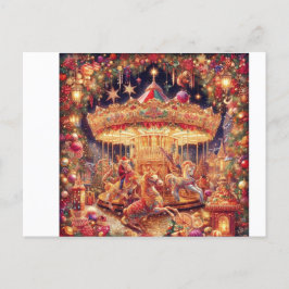 Christmas Carousel Joy' Briefkaart
