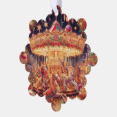 'Christmas Carousel Joy' Papier Ornament Kaart (Links)