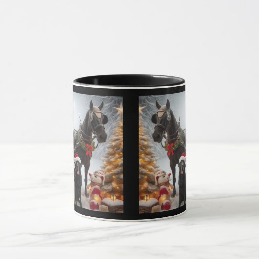 Christmas Carraige mok (Midden)