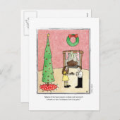 CHRISTMAS cartoon by Ellen Elliott Feestdagenkaart (Voorkant / Achterkant)