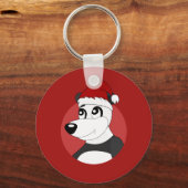 Christmas cartoon with cute panda bear keychain (Achterkant)