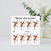 Christmas Cash cadeau Feestdagenkaart (Staand voorkant)