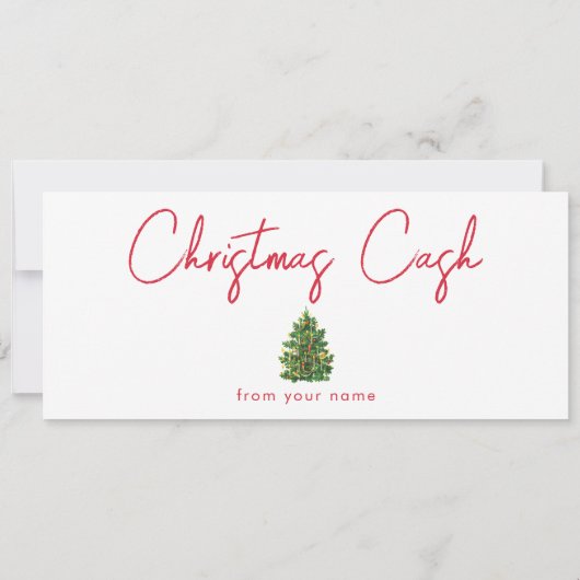 Christmas Cash Money Cadeaubon Voucher (Achterkant)
