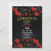 Christmas Casino Speelkaarten Goud Zwart Feestelij Kaart (Voorkant)