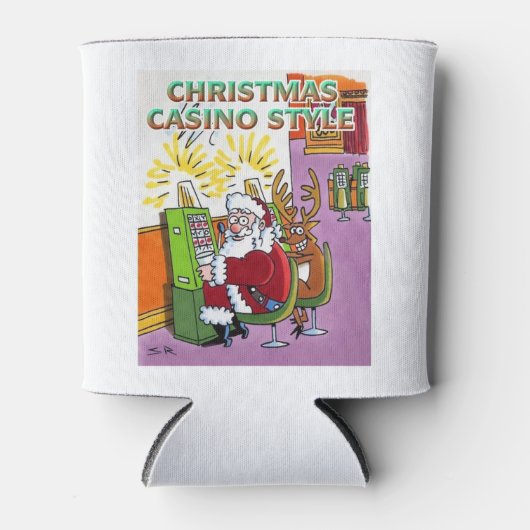 Christmas Casino Style koelbox Blikjeskoeler (Voorkant)