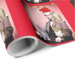 CHRISTMAS CAT ABRAHAM LINCOLN CATS WRAPPING PAPER CADEAUPAPIER<br><div class="desc">ABE'S WIFE ZEI DAT ABE KAN SPELEN MET VANGSTEN VOOR UREN. (: FUN CHRISTMAS WRAPPING PAPIER</div>