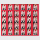 CHRISTMAS CAT ABRAHAM LINCOLN CATS WRAPPING PAPER CADEAUPAPIER (Vlak)