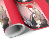 CHRISTMAS CAT ABRAHAM LINCOLN CATS WRAPPING PAPER CADEAUPAPIER (Rol Hoek)