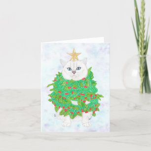 CHRISTMAS CAT BEDANKKAART