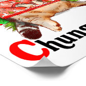 Christmas Cat Bless My Little Funny Cat Life Cat M Poster (Hoek)