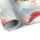 Christmas Cat  Cadeaupapier (Rol Hoek)