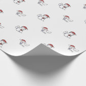 Christmas Cat Cadeaupapier (Hoek)