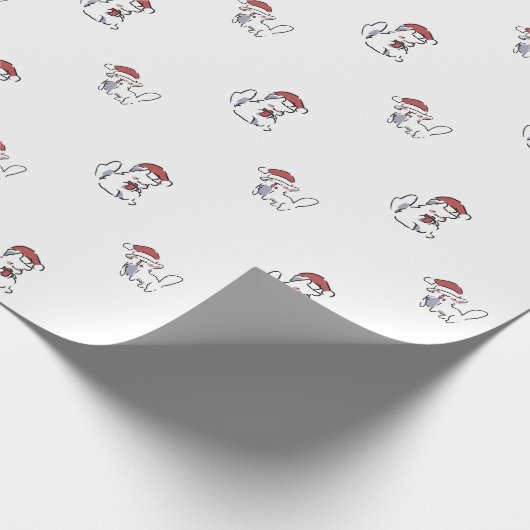 Christmas Cat Cadeaupapier (Hoek)