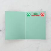 Christmas Cat Castle Kaart (Binnen)