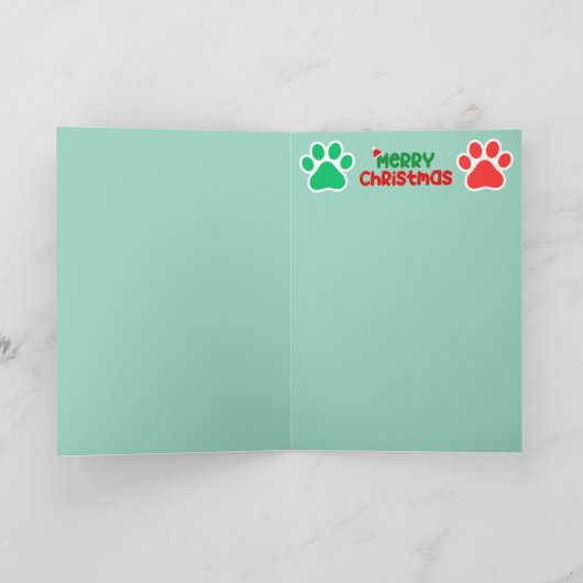 Christmas Cat Castle Kaart (Binnen)