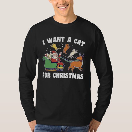 Christmas Cat Cats For All Christmas Cats  1 T-shirt (Voorkant)