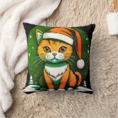 Christmas Cat Design: Schattigee en feestelijke va Kussen (Deken)
