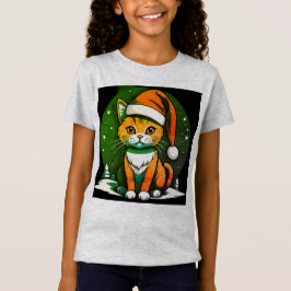 Christmas Cat Design: Schattigee en feestelijke va T-shirt