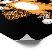 Christmas Cat For Women 6 7 Tee Meme Leopard Bow X Poster (Hoek)