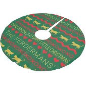 Christmas Cat Furries Kerstboom Rok (Gekanteld)