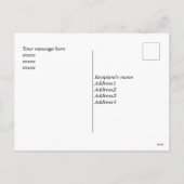 Christmas Cat in een Pet - bewerkbare naam Feestdagenkaart (Achterkant)