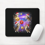 Christmas Cat In Space Meowy Xmas Ornaments Kitty  Muismat (Met muis)