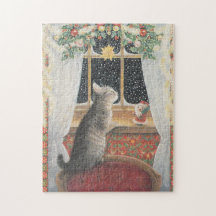 CHRISTMAS CAT JIG SAW PUZZZLE