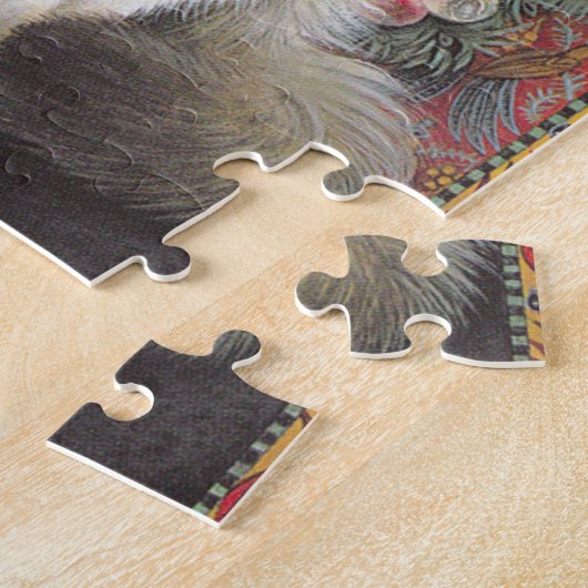CHRISTMAS CAT JIG SAW PUZZZLE LEGPUZZEL (Zijkant)