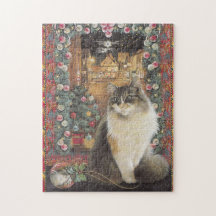 CHRISTMAS CAT JIG SAW PUZZZLE