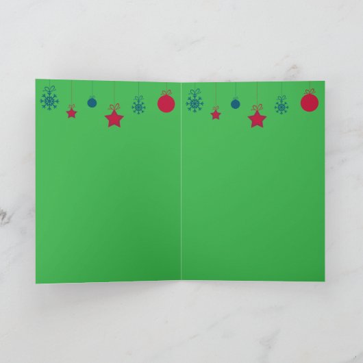 Christmas Cat Kaart (Binnen)