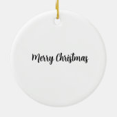 Christmas Cat Keramisch Ornament (Achterkant)