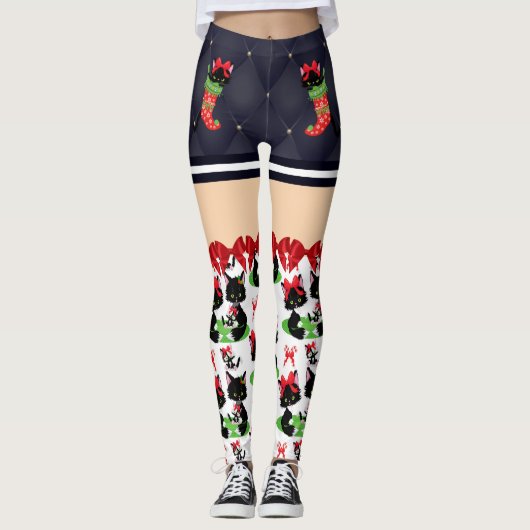 CHRISTMAS CAT-LEGGINGS LEGGINGS (Voorkant)