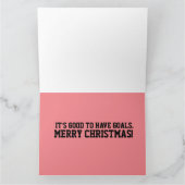 CHRISTMAS CAT LOVER PIZZA COUPLE WENSKAARTEN BEDANKKAART (Binnen)