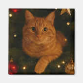 Christmas Cat Magnet (Voorkant)