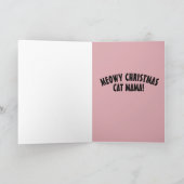 CHRISTMAS CAT MOM CHRISTMAS CARD FEESTDAGEN KAART (Binnen)