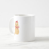 Christmas Cat Painting Koffie Mok (Voorkant links)