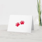 Christmas Cat Paws Feestdagen Kaart (Voorkant)