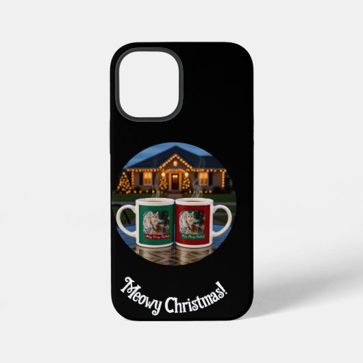 Christmas , Cat Photo , generative content iPhone Hoesje (Achterkant)