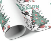 Christmas Cat Retro is het nieuwe seizoen van Meow Cadeaupapier (Rol Hoek)