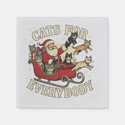 Christmas Cat Servet (Voorkant)