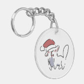Christmas Cat Sleutelhanger (Voorkant Links)