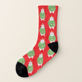CHRISTMAS CAT SOKKEN