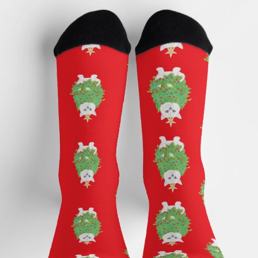 CHRISTMAS CAT SOKKEN (Top)
