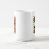 Christmas Cat Tangled in Lights – Cute Funny Koffiemok (Center)