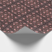 Christmas Cat With Santa Hat Cadeaupapier (Hoek)