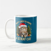 Christmas Cat With Santa Hat Holiday Funny Xmas Pa Koffiemok (Links)