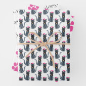Christmas Cat Wrapping Inpakpapier Vel (In situ)