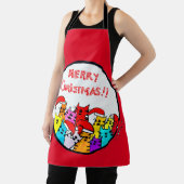 Christmas Cats Apron Schort (Insitu)